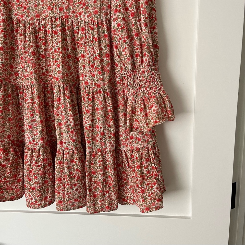 Tuckernuck Red Floral Long Sleeve Dress - Picture 2 of 6